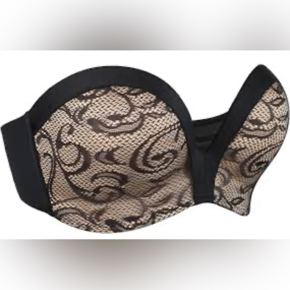 Lemorosy Women's Size Anti-Slip Invisible Seamless Wireless Strapless